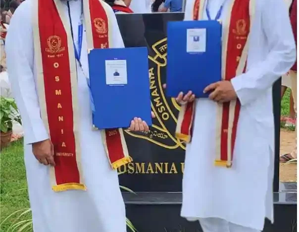 osmania university phd award 84th convocation