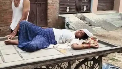 chhatarpur handcart pregnant woman