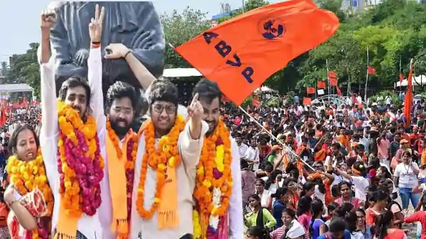 du students election 2025 abvp victory