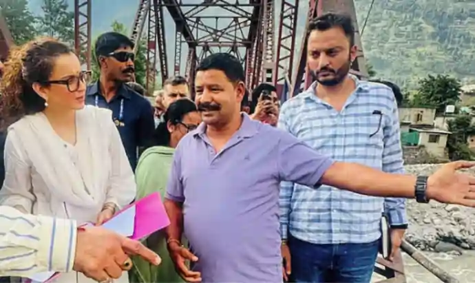 kangana ranaut himachal protest
