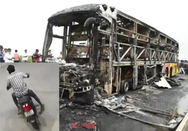 kurnool bus fire accident