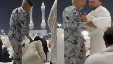 makkah security video pilgrim arrest