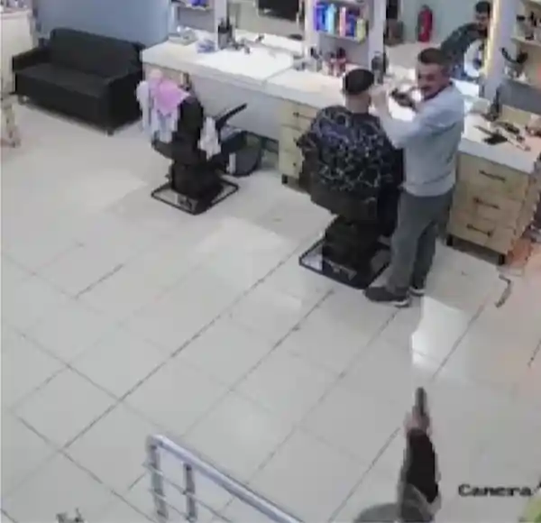 turkish barber attack video