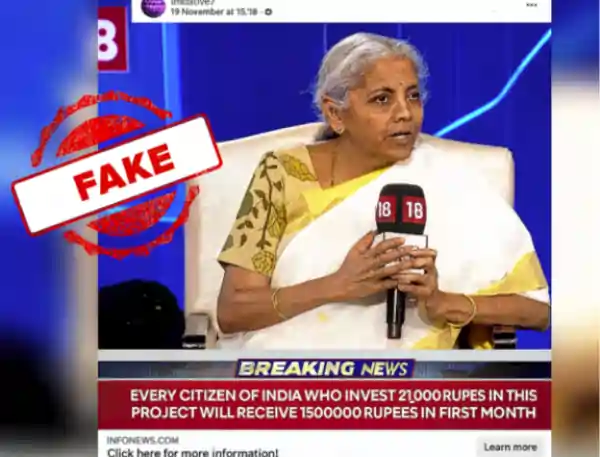 deepfake nirmala sitharaman scam