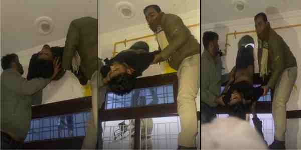 kota thief stuck exhaust fan police rescue