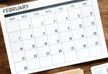 february calendar 28 days
