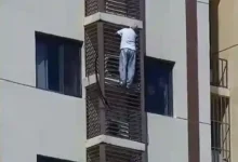 beijing elderly woman 27th floor rescue