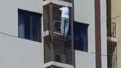 beijing elderly woman 27th floor rescue