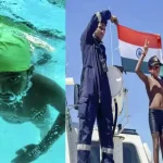 7 year old ishank palk strait world record