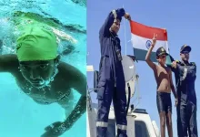 7 year old ishank palk strait world record