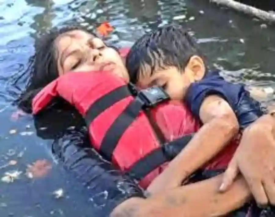 ai fake mother child bargi dam
