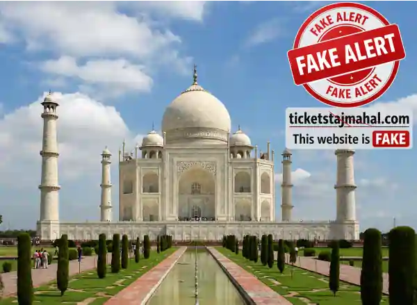 taj mahal fake ticket alert