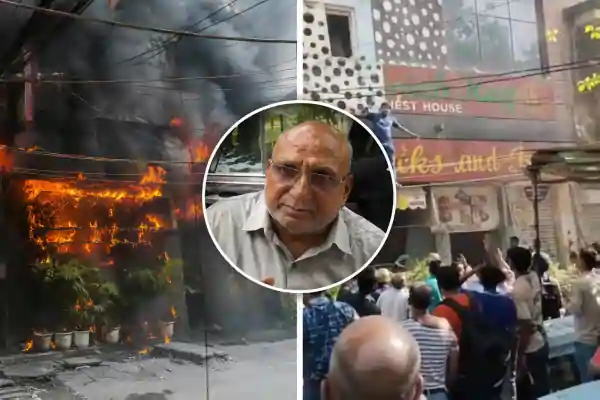 delhi hotel fire riyazuddin mansuri rescue