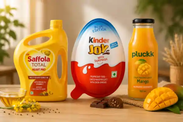 fssai notice food brands bikanervala kinder joy saffola pluckk
