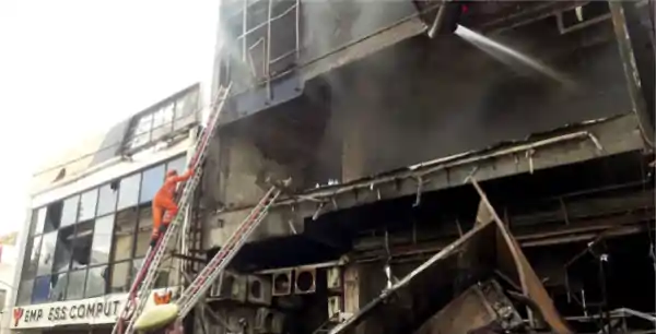 lucknow aliganj fire 15 students killed