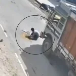 rajasthan truck accident wheat grains cctv video