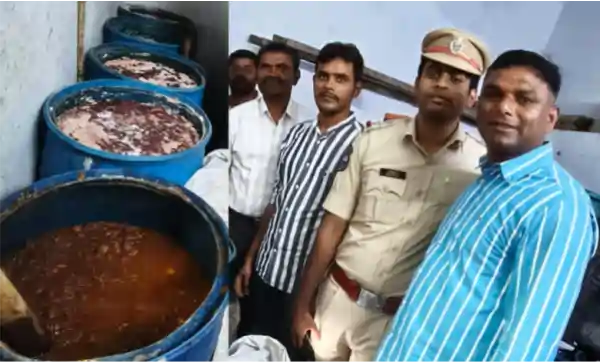 warangal illegal pickle factory raid