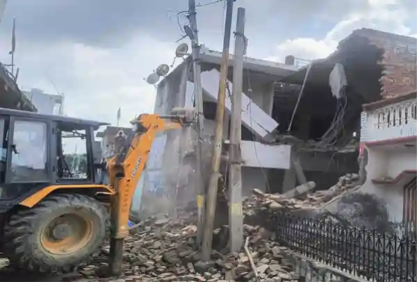 gautam maurya murder case sameer idrees house demolition