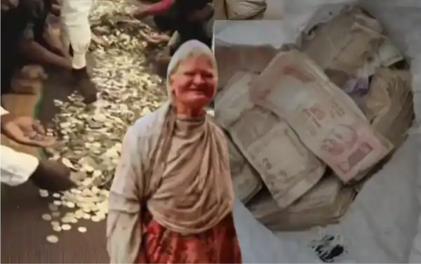 karnataka mandya beggar woman cash sacks