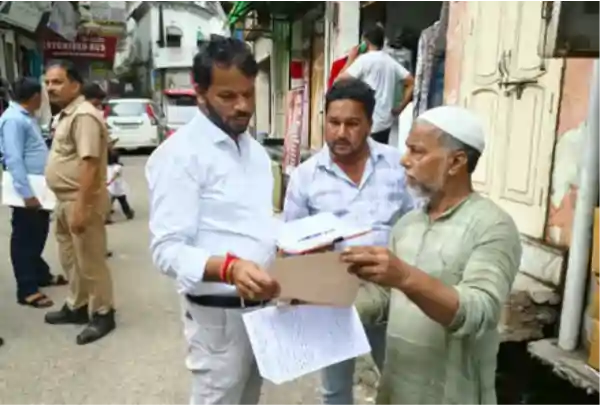 sambhal shahi jama masjid unauthorised construction action