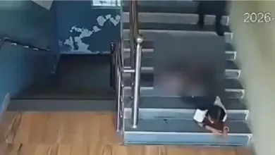 9 year old girl varnika school stairs accident telangana
