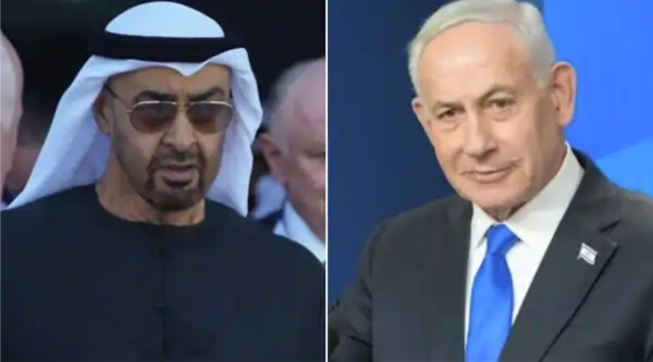 netanyahu sheikh mohamed bin zayed abu dhabi meeting