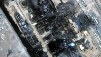 saudi oil pipeline satellite damage drone strike