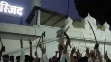 damoh jama masjid firing jai shri ram slogans