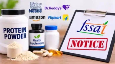 fssai protein powder health supplements notices nestle dr reddys amazon flipkart